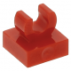 LEGO csempe 1×1 tetején c-alakú fogóval, piros (15712)